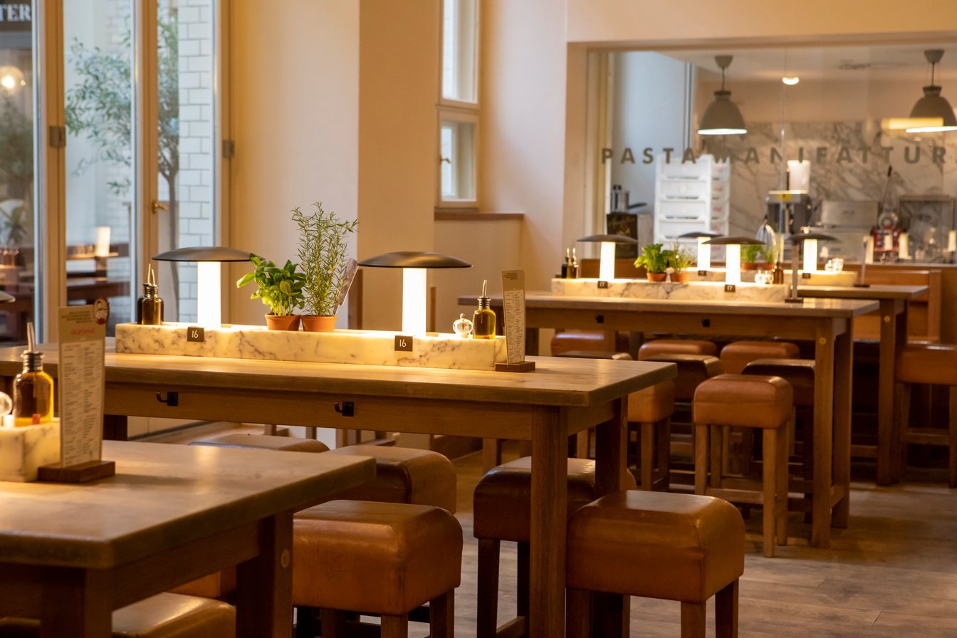 Interior of European Restuarant